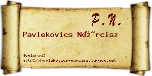 Pavlekovics Nárcisz névjegykártya